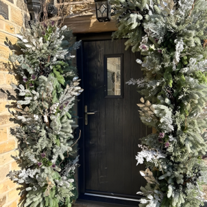 Dazzling Slivery Wrapped in Green Elegance